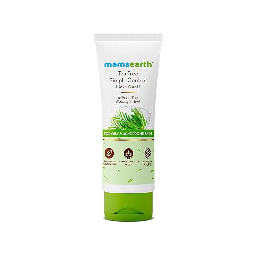Mamaearth Tea Tree Pimple Control Anti Acne Face Wash with Tea Tree & Salicylic Acid - 100 ml
