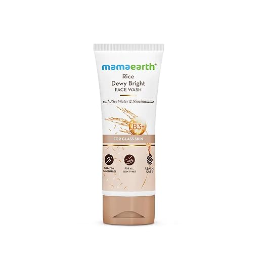 Mamaearth Rice Dewy Bright Face Wash With Rice Water & Niacinamide for Glass Skin - 100 ml