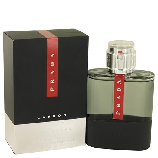 Prada Luna Rossa Carbon for Men Eau de Toilette Spray, 3.4 ounce