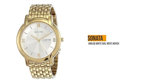 Sonata Analog White Dial Men's Watch