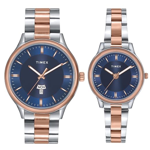 Timex Pair's Analog Wrist Watches (Set of 2)
