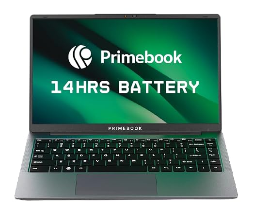 Primebook 2 Pro (2026) | 8GB RAM, 128GB UFS Storage | 14.1-Inch FHD IPS Display | 14 Hours Battery | MediaTek Helio G99 | Android 15