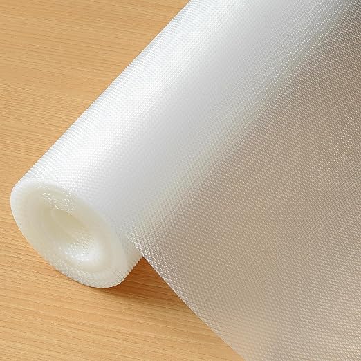 ElastPro EVA Food Grade Washable Anti Slip Mat/Sheet for Fridge, Shelf Liner, Table, Kitchen Drawer mat (Diamond Clear, 5 Meter)