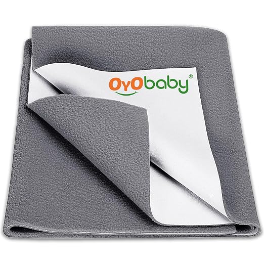 OYO BABY Waterproof Quick Dry Sheet for Baby| Bed Pad Anti-Piling Fleece Extra Absorbent Washable Matress Protector| Baby Bed Protector