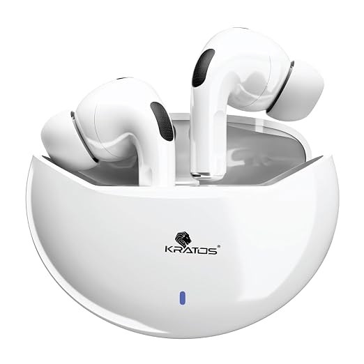 Kratos TW02 Ear Buds Wireless with 60H Playtime, Noise Isolation & Clear Calls, Bluetooth Earbuds with Voice Assistant, Ear Buds with