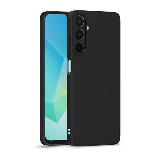 Pikkme Back Cover for Samsung Galaxy M17 5G / A17 5G / F17 5G | Camera Protection Shockproof Soft Matte Silicone Bumper Case (Black)