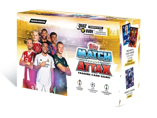 Topps UEFA Champions League Match Attax 2025-26 Trading and Collectible Card Game (Flow Pack of 34)
