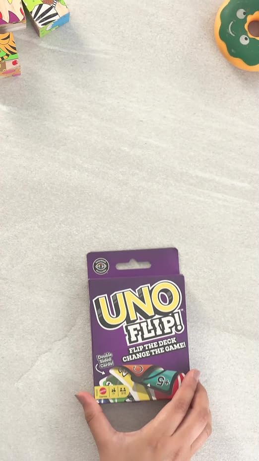 UNO Kid Mattel Games Uno Flip Side Card Game