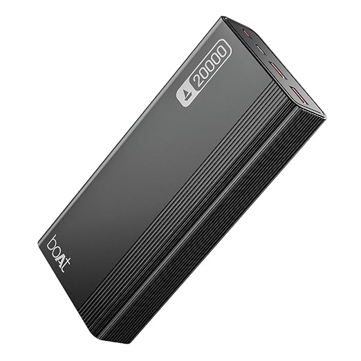 Amazon Basics 20,000mAh 35W Fast Charging Power Bank | Nano Size | Triple Output | Two Way Fast Charge (Silver)