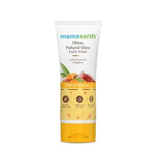 Mamaearth Ubtan Natural Glow Face Wash with Turmeric & Saffron - 100 ml