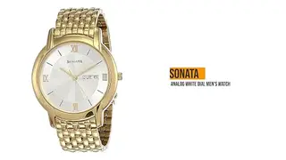 Sonata Analog White Dial Men's Watch