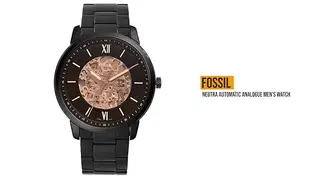 Fossil Men's Neutra Automatic Analog Black Dial Stainless Steel Watch ME3183