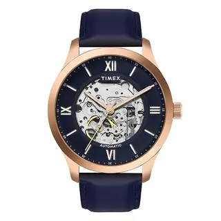 Timex Automatic Blue Round Dial Watch for Men