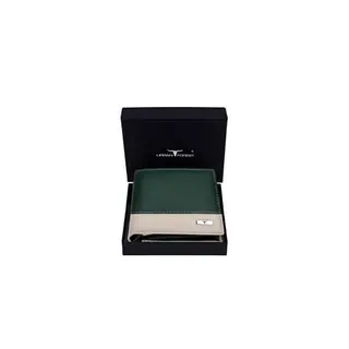 URBAN FOREST Seattle Green/Sand Leather Wallet for Men