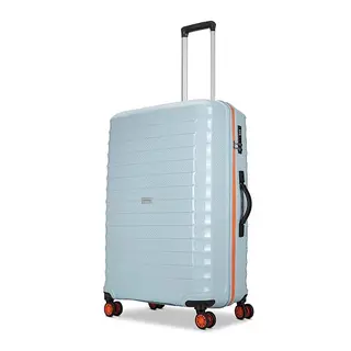 Aristocrat Altitude 8-Wheel Medium Size Hard Case Trolley Bag, Surf Spray | Durable Polypropylene Case, Spacious, Combination Lock, Sturdy Zipper, Lightweight Travel Luggage, 3-Year Global Warranty