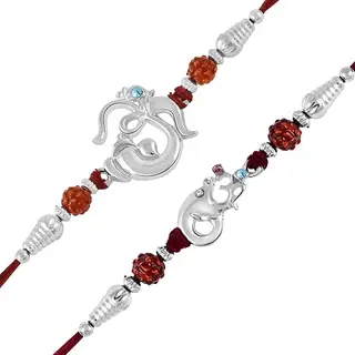 Okos Rakshbandhan Rakhi | Rakhi For Brother, Bhaiya, Bhai | Rakhi Combo | Rakshabandhan Gift Set| Rakhi Gift| Kundan Rakhi Combo Set| Rakhi Set for Brother