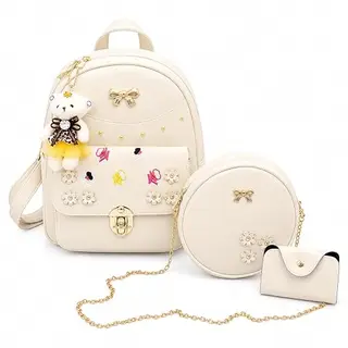 ShopyVid 3-Piece Mini Backpack Set for Women & Girls | Rakhi Gift for Sister | Raksha Bandhan Gift for Sister