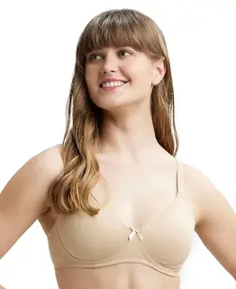 Jockey 1722 Women Wirefree Non Padded Super Combed Cotton Elastane Stretch Medium Coverage Everyday Bra with Concealed Shaper Panel
