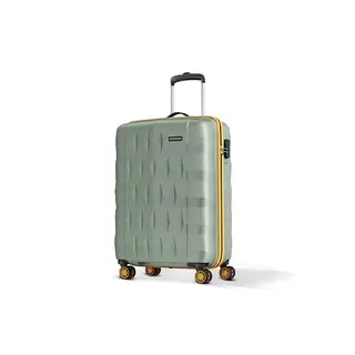 Aristocrat Comet Cabin Polycarbonate Hard Case 8-Wheel Trolley Bag, Green | Durable Case, Lightweight, Combination Lock, Sturdy Zipper, Compact Travel Luggage, Spacious Interior, 3-Year Global Warranty