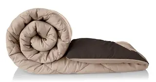 Amazon Brand - Solimo Microfibre Reversible Comforter, Single (Sandy Beige & Walnut Brown, 200 GSM), 50 TC
