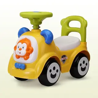 LuvLap Sunny Ride on & Car for Kids with Music & Horn Steering, Push Car for Baby with Backrest, Safety Guard, Under Seat Storage & Big