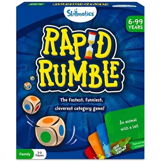 Skillmatics Rapid Rumble – Fast-Paced Board Game for Kids, Teens & Adults | Quick Thinking Category Game, Fun for Family Game Night &