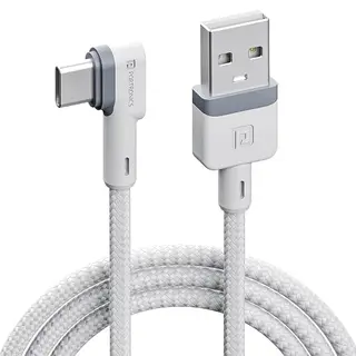 Portronics Konnect L POR-1403 Fast Charging 3A Type-C Cable 1.2 Meter with Charge & Sync Function for All Type-C Devices (White)