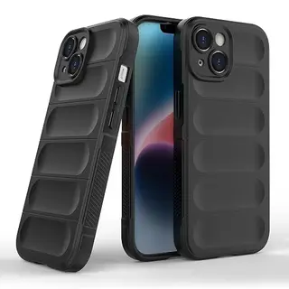 Zapcase Back Case Cover for iPhone 15 | Compatible for iPhone 15 Back Cover | Liquid Silicon Magic Case with Camera Protection | Black