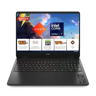 HP Omen 16, Intel Core Ultra 7 255H, 8GB RTX 5050, 24GB DDR5(Upgradeable) 1TB SSD, 2K IPS 165Hz 400 nits, 3ms RT, 16''/40.6cm, Win11
