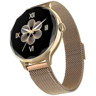 Noise Diva (Smartchoice) Smartwatch with Diamond Cut dial, Glossy Metallic Finish, AMOLED Display, Mesh Metal and Leather Strap Options