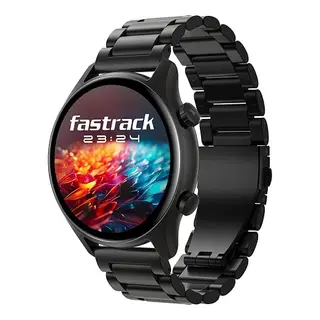 Fastrack Astor FR2 Pro 1.43" AMOLED Stainless Steel Smart Watch with SpO2, Heart Rate, BT Calling, Adaptive AOD, Functional Crown, AI Voice