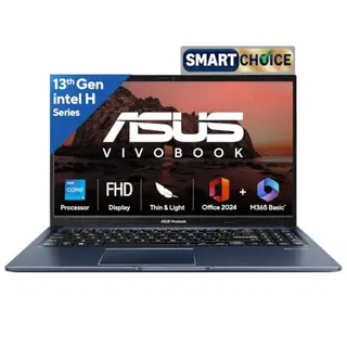 ASUS Vivobook 15 Smartchoice Intel Core i5-13420H Laptop (16GB RAM, 512GB SSD, Windows 11, Office Home 2024, Quiet Blue) X1502VA-BQ836WS