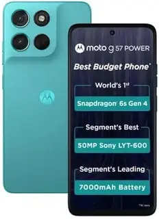 Motorola G57 Power 5G (Regatta, 8GB RAM, 128GB Storage) | Snapdragon 6s Gen 4 Processor | 7000mAh Battery, 33W TurboPower