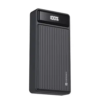 Portronics Luxcell B 20K Advanced 20000mAh Power Bank with 22.5W Max Output, LED Battery Display, USB-A + Type C PD (Black)