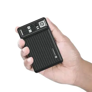 Portronics Luxcell Mini 20K Advanced 20000mAh Nano Power Bank with 22.5W Max Output, LED Indicator, USB-A + Type C PD (Black)